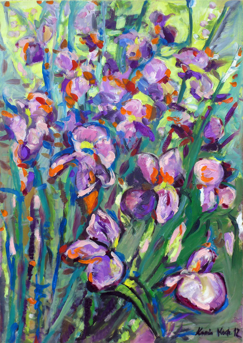 Iris, Öl auf Leinwand, 70 x 100 cm